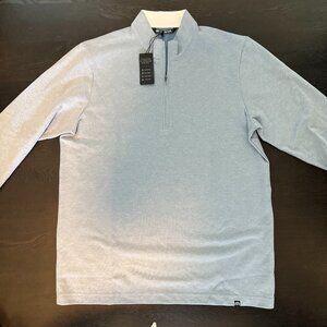 Travis Mathew Quarterzip Blue Mens Large New with Tags